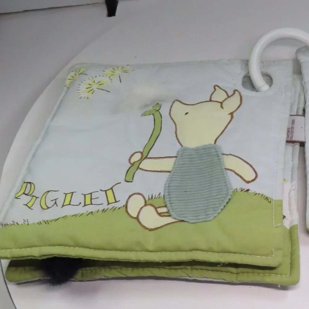 Classic Winnie the Pooh Fabric Book with rattle inside GUND